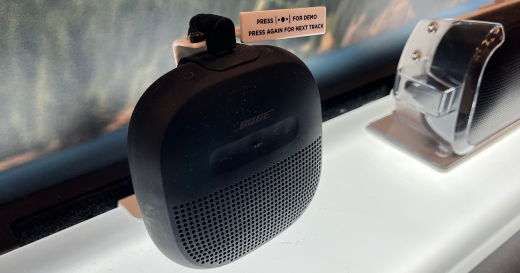 black wireless speaker 