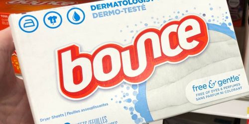 Bounce Dryer Sheets Free & Gentle 240-Count Box Only $6.85 Shipped on Amazon