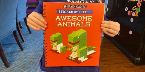 Brain Games Awesome Animals Sticker Book Only $3 on Amazon (Regularly $9) | Great for Easter Baskets