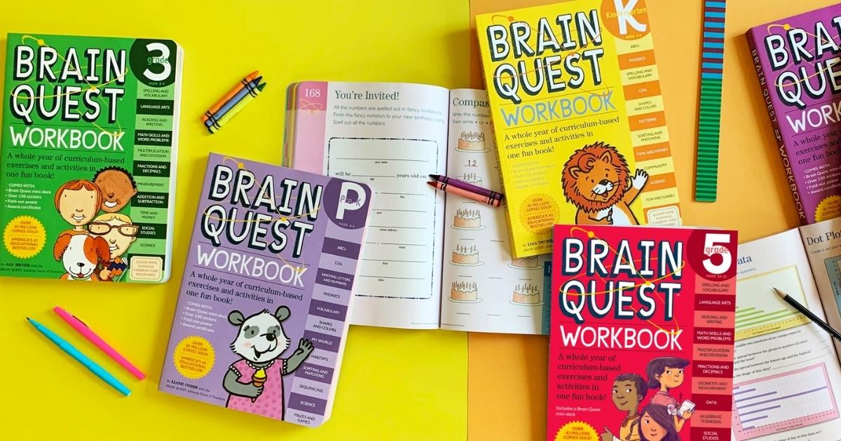 multiple levels of brain quest workbooks