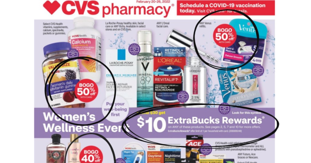 FRONT PAGE OF CVS AD