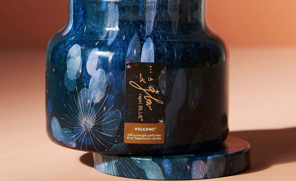blue jar candle