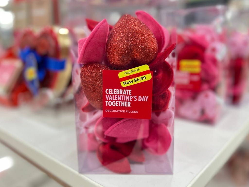 Valentine's Day heart-shaped fortune cookie decor in store