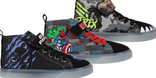 Kids Character Light-Up Sneakers Only $10.50 on Walmart.com | Jurassic World, Avengers & More