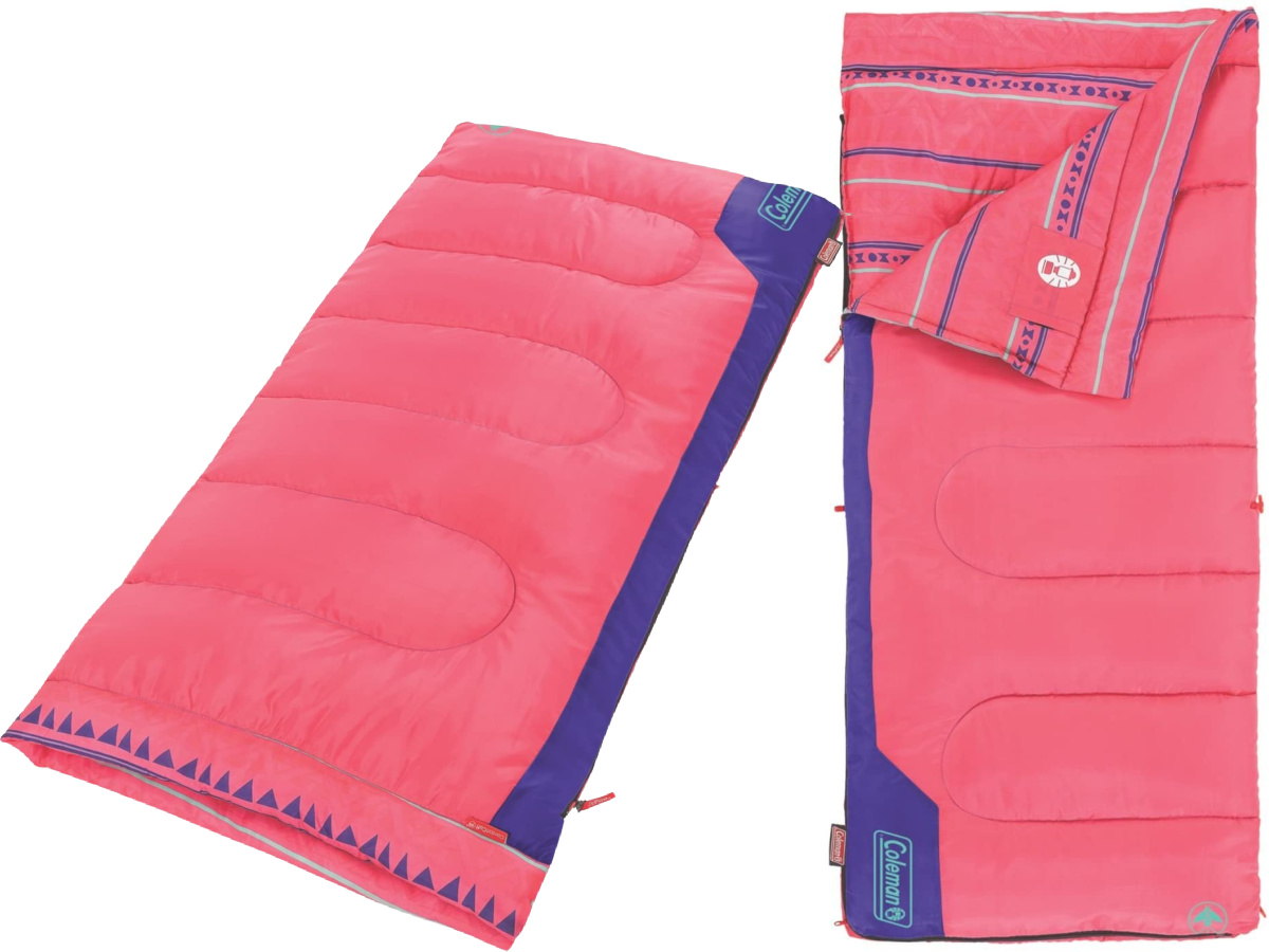 two pink sleeping bags