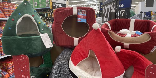 Holiday Pet Beds from $9.98 at Walmart (In-Store & Online) – Lots of Cute Designs!