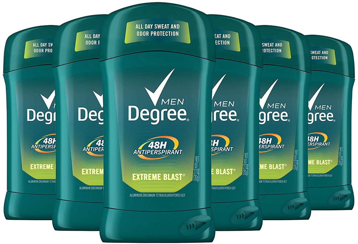 stock image showing six degree men stick deodorants
