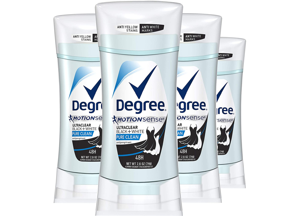 stock image of four degree deodorants