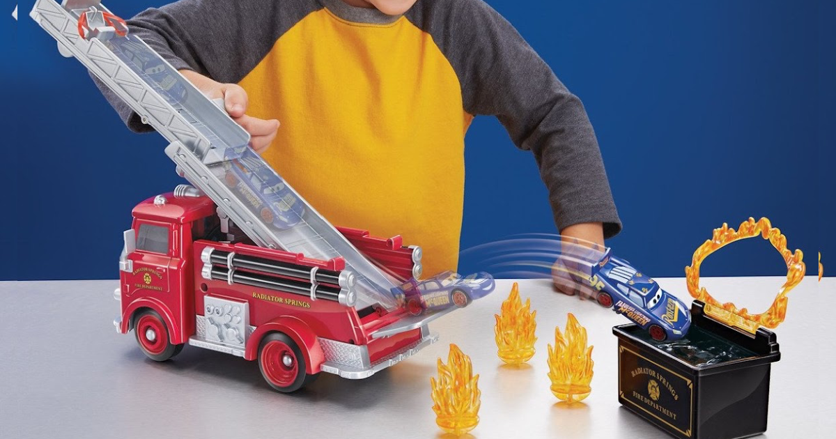 disney cars fire truck color change