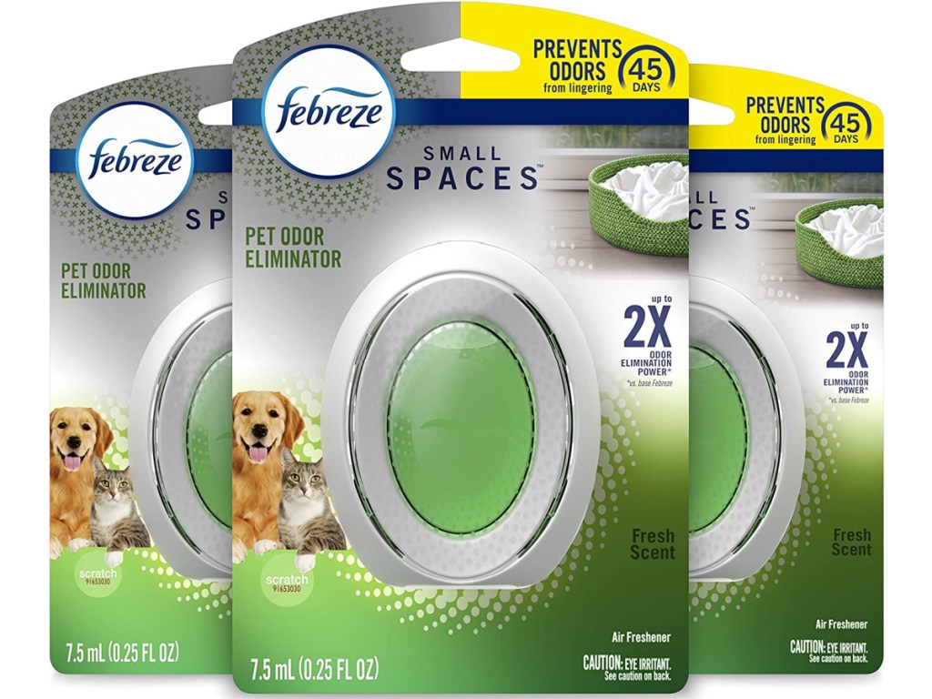 Febreze Small Spaces Pet Air Fresheners 3-Pack Fresh Scent