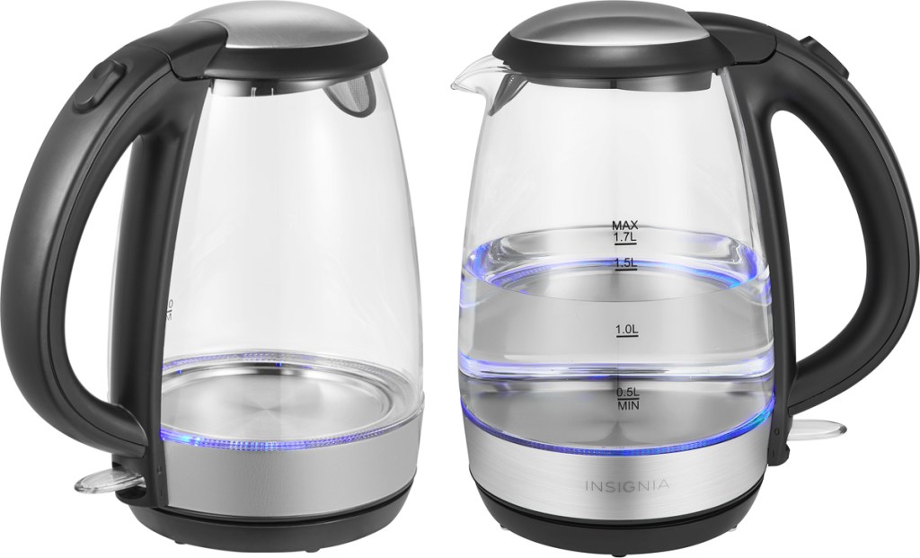 side views of glass kettle