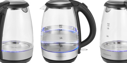 Insignia Electric Glass Kettle Only $17.99 w/ Free Pickup at Best Buy (Regularly $30)