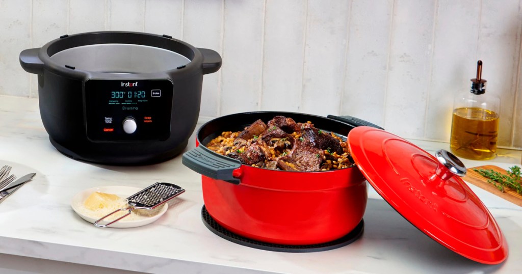 red electric dutch oven