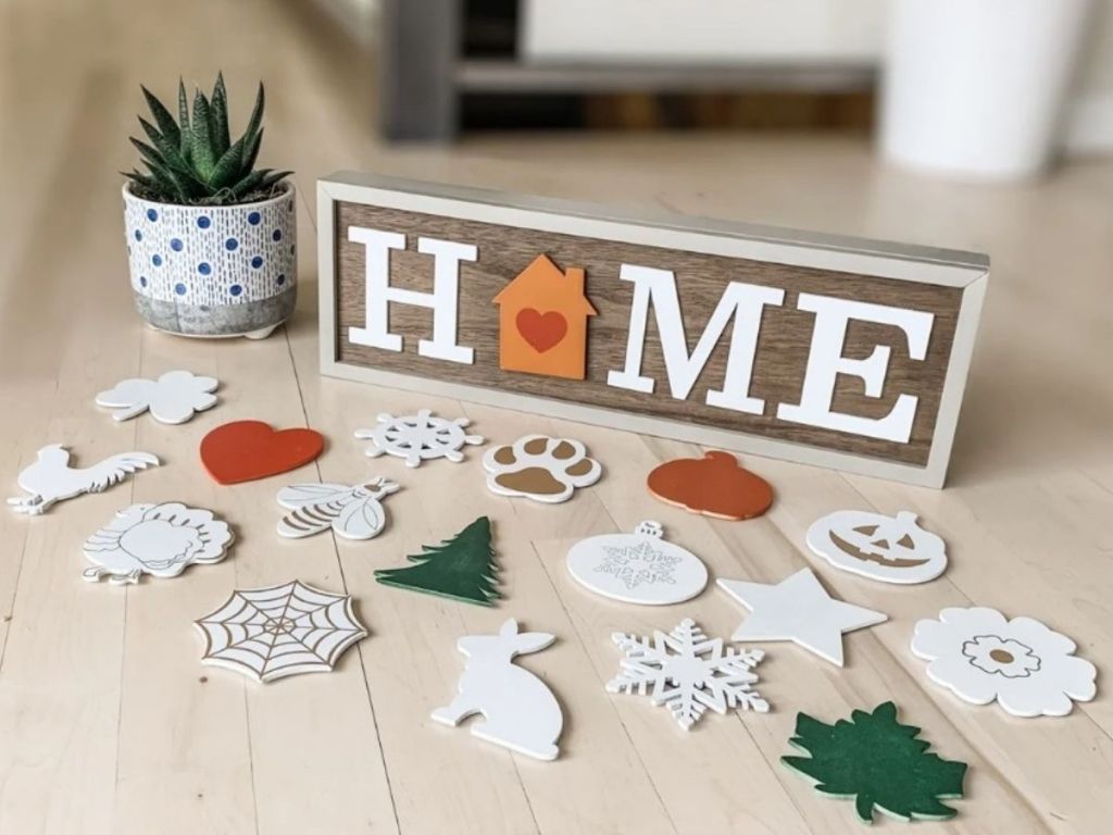 Interchangeable HOME Sign