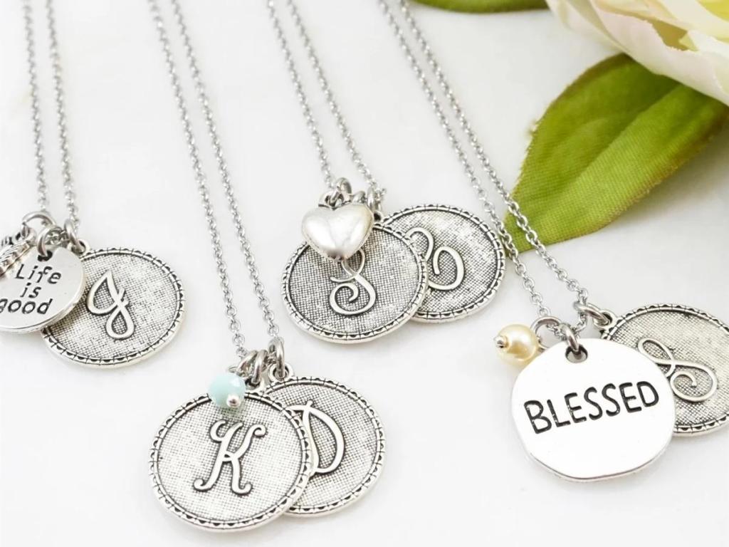 jane personalized charm necklaces