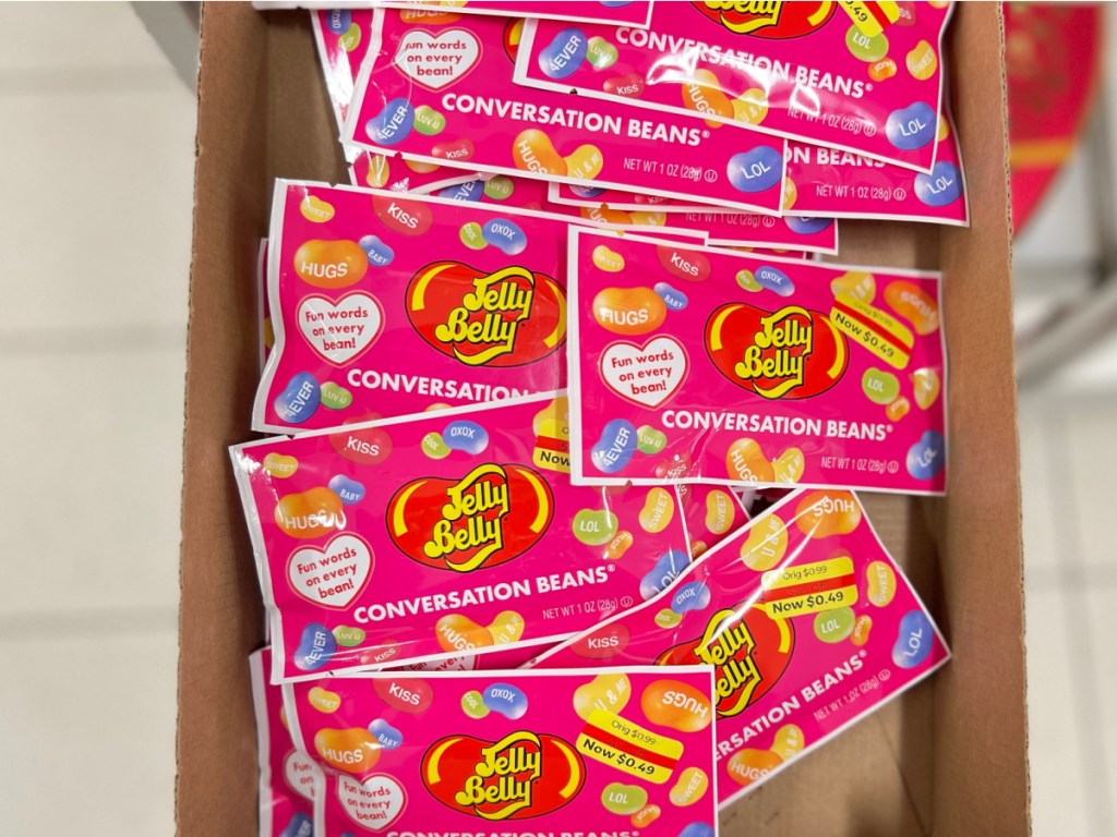 Valentine's Day jelly beans box in store