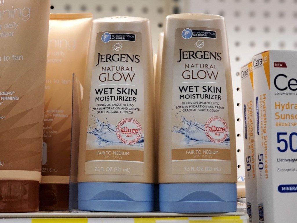 Jergens glow wet skin moisture