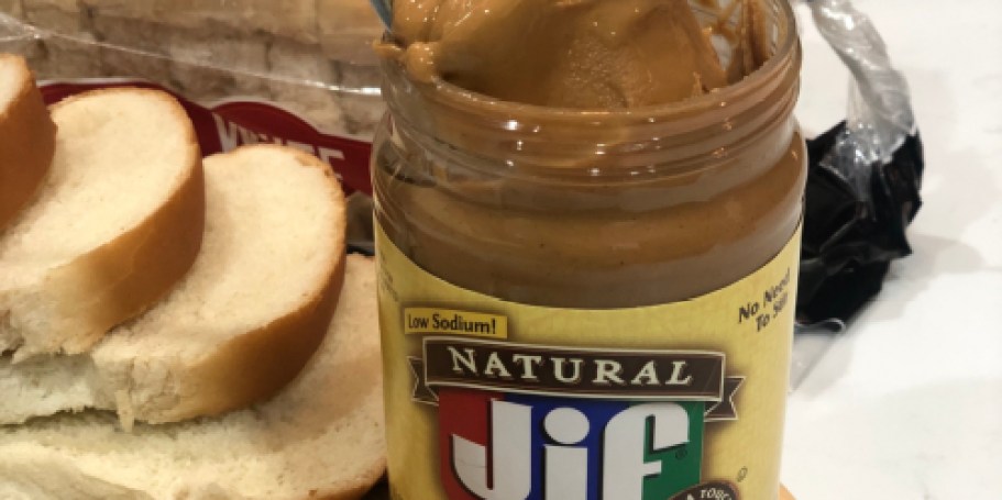 Jif Natural Creamy Peanut Butter with Honey 16oz Jar Just $2 on Amazon