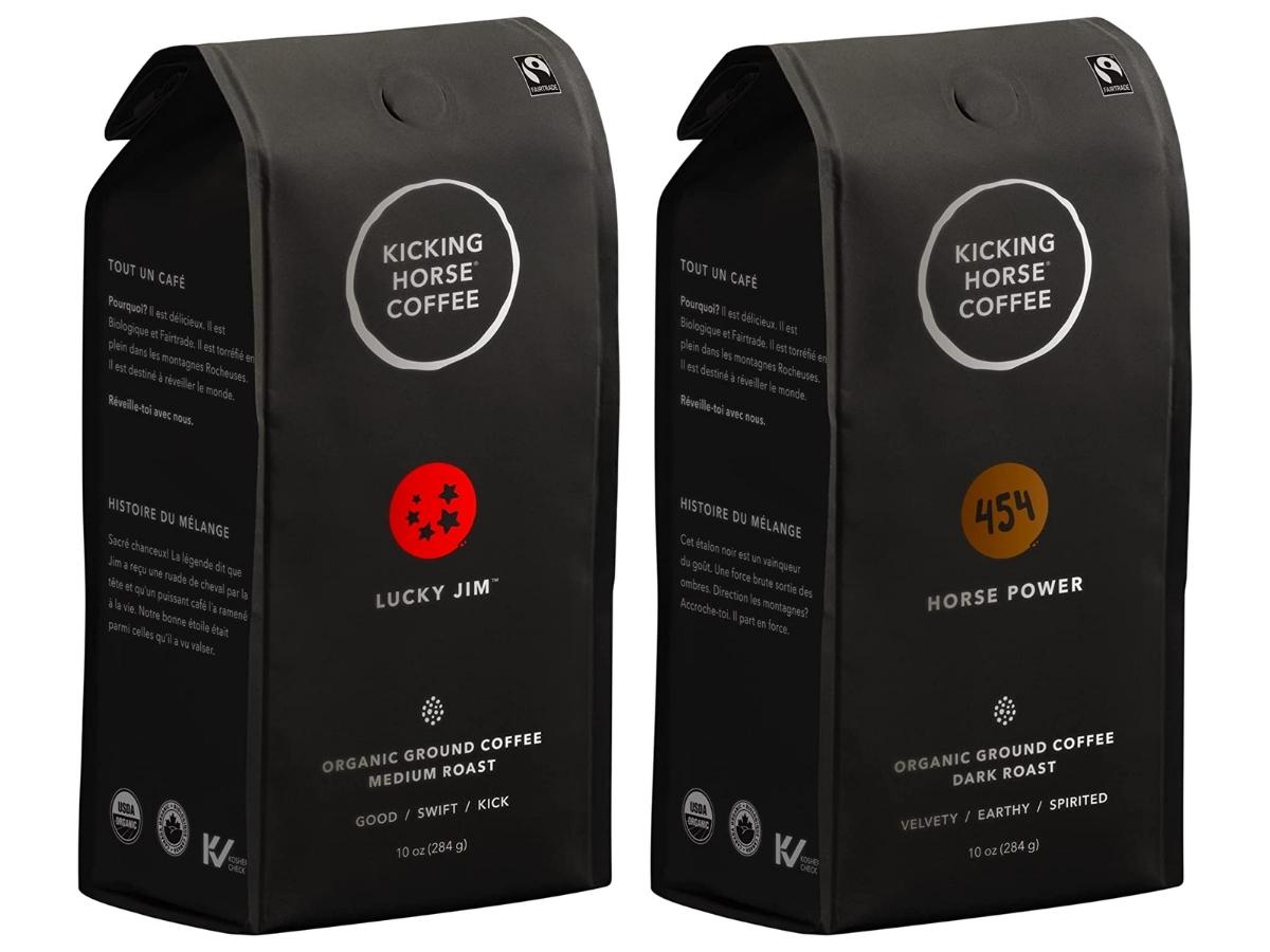 kicking horse lucky jim and 454 horse power coffee