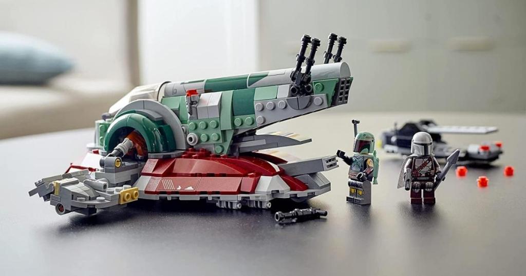 lego star wars boba fett's starship building kit