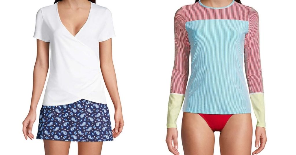 two women in swimsuits