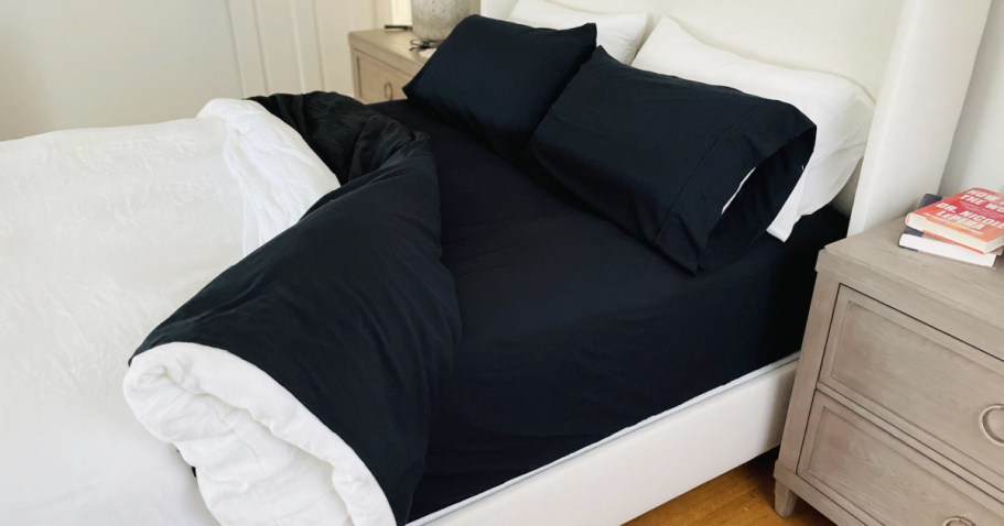 Upgrade Your Bedding: 100% Cotton Sheet Sets from $25 Shipped