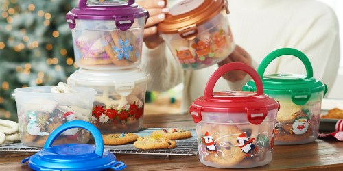 Lock ‘n Lock Holiday Container Set from $21.73 Shipped for New QVC Customers | Great for Gifting Cookies