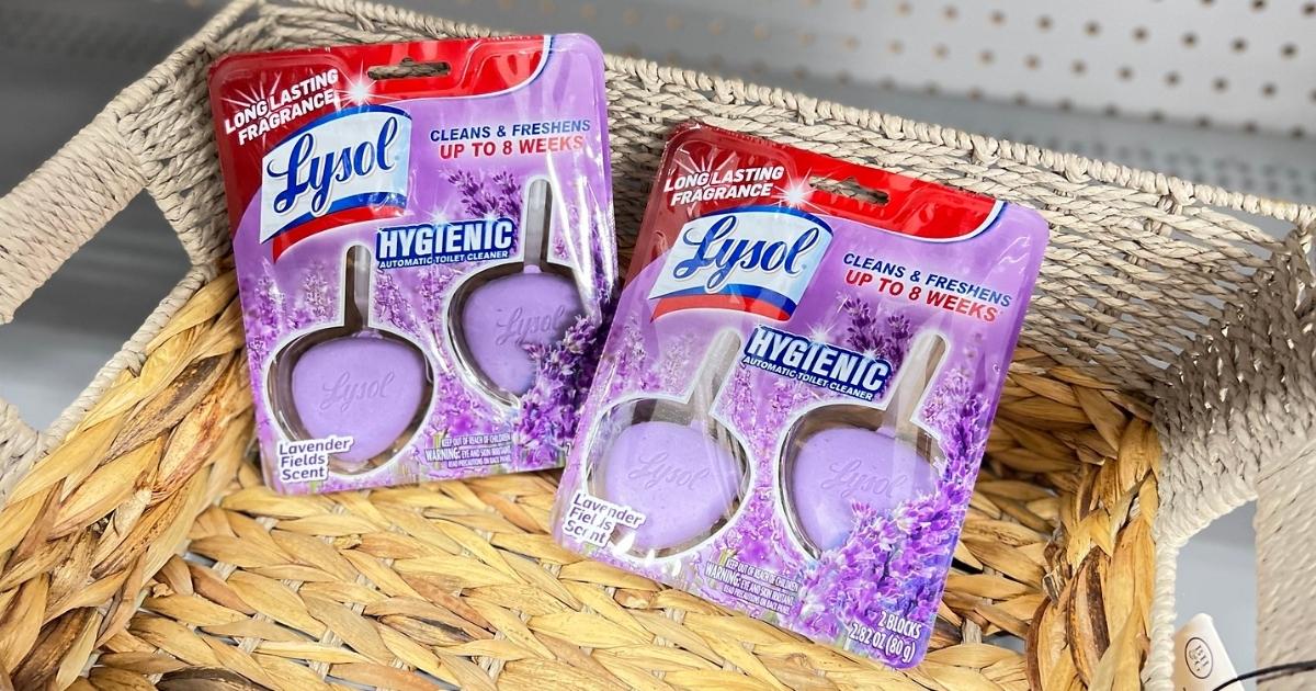 Lysol Automatic Lavender Toilet Bowl Cleaner 2-Count Pack
