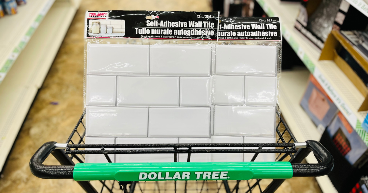 Peel & Stick Wall Tiles Only $1.25 at Dollar Tree | Hip2Save
