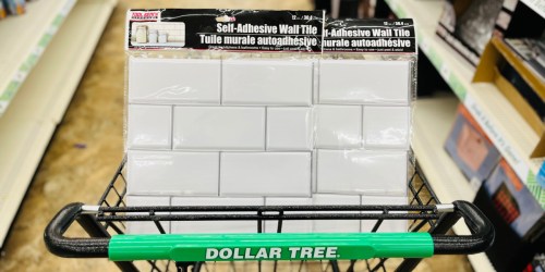 Peel & Stick Wall Tiles Only $1.25 at Dollar Tree