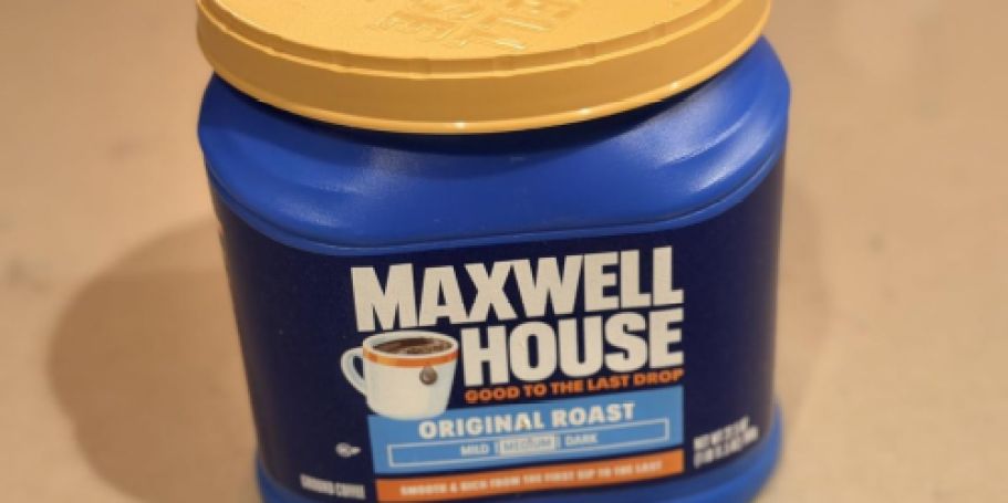 Maxwell House Ground Coffee 27.5oz Canister Only $8 Shipped on Amazon (Reg. $14)