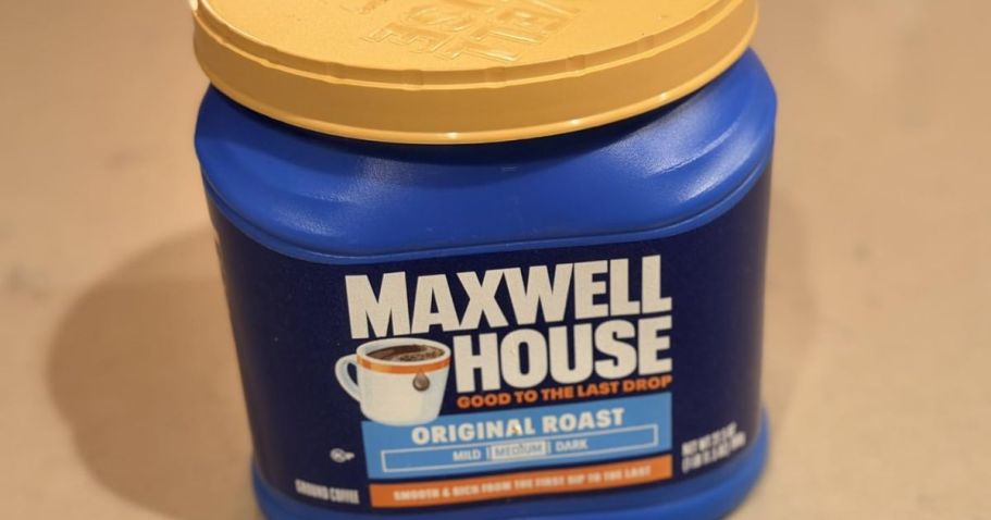 Maxwell House Ground Coffee 27.5oz Canister Only $8 Shipped on Amazon (Reg. $14)