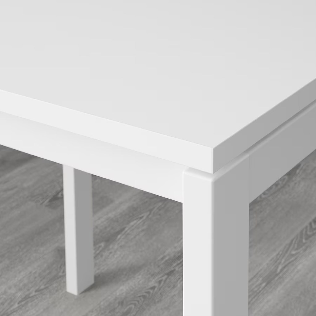MELLTORP table top from ikea works as a dining table, desk, or vanity
