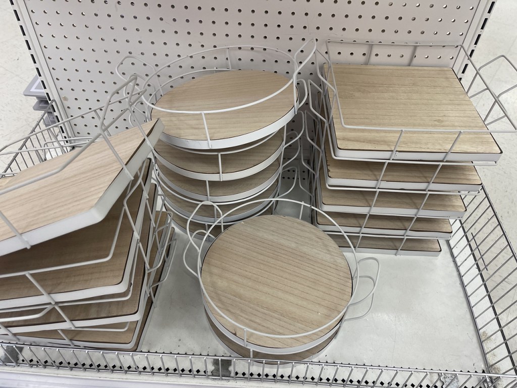 Metal Wood Tray