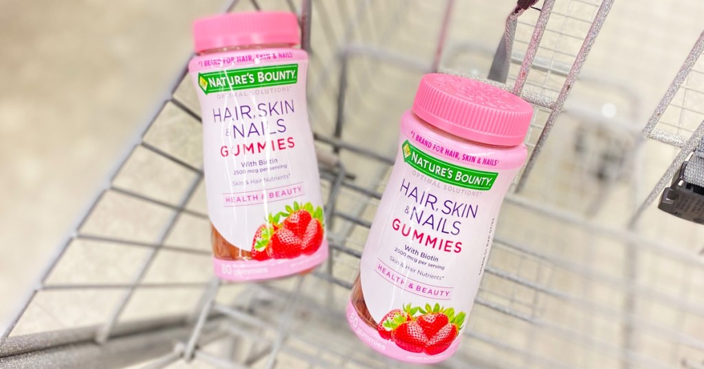 hair skin & nails supplements in shopping cart