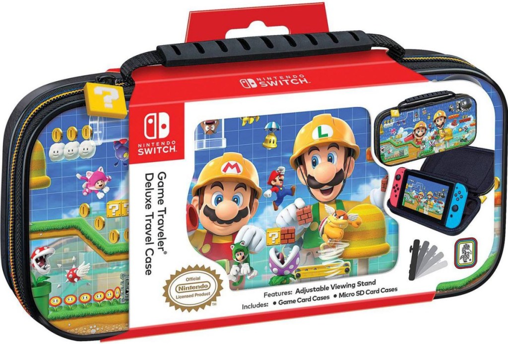 Nintendo Switch Game Super Mario Maker 2 Deluxe Travel Case