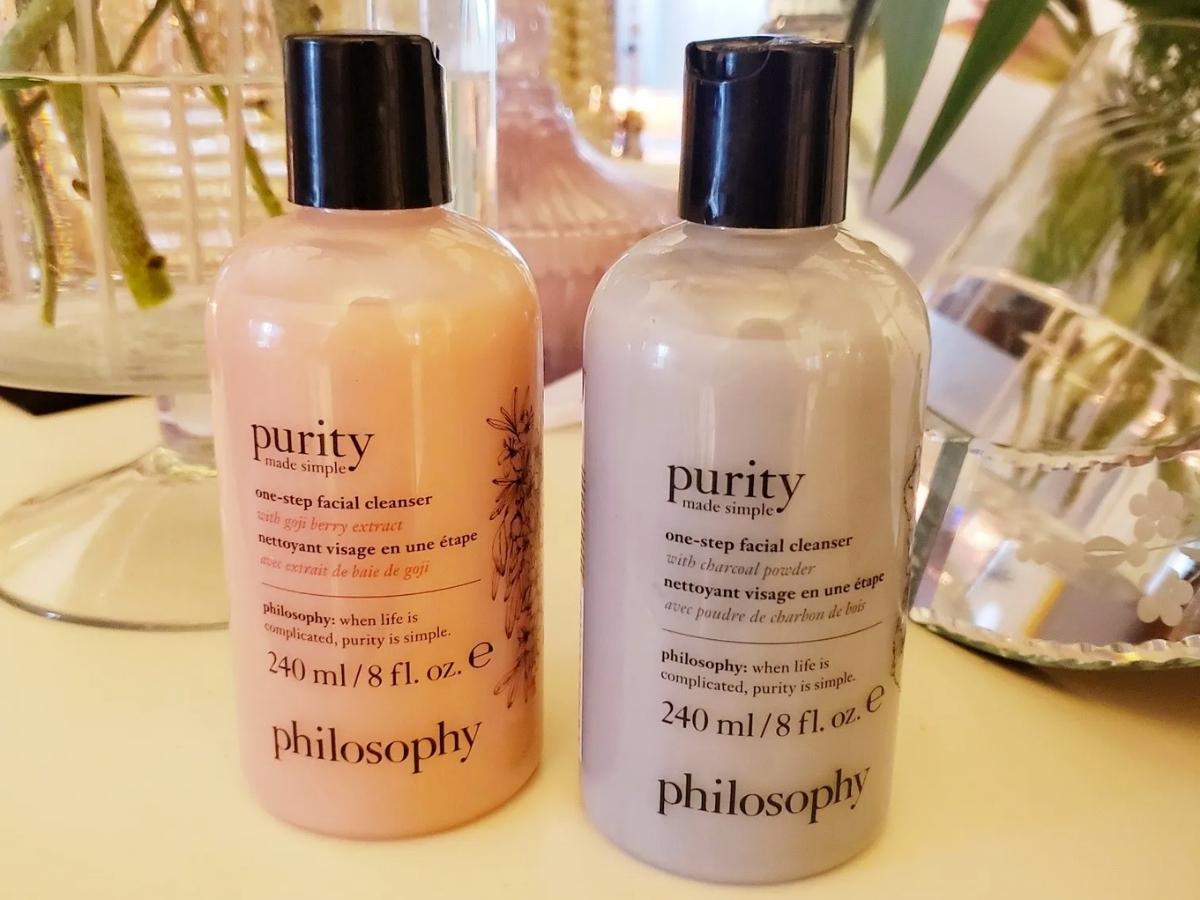 philosophy Purity Made Simple One-Step Facial Cleansers w/ Goji Berry Extract and Charcoal Powder