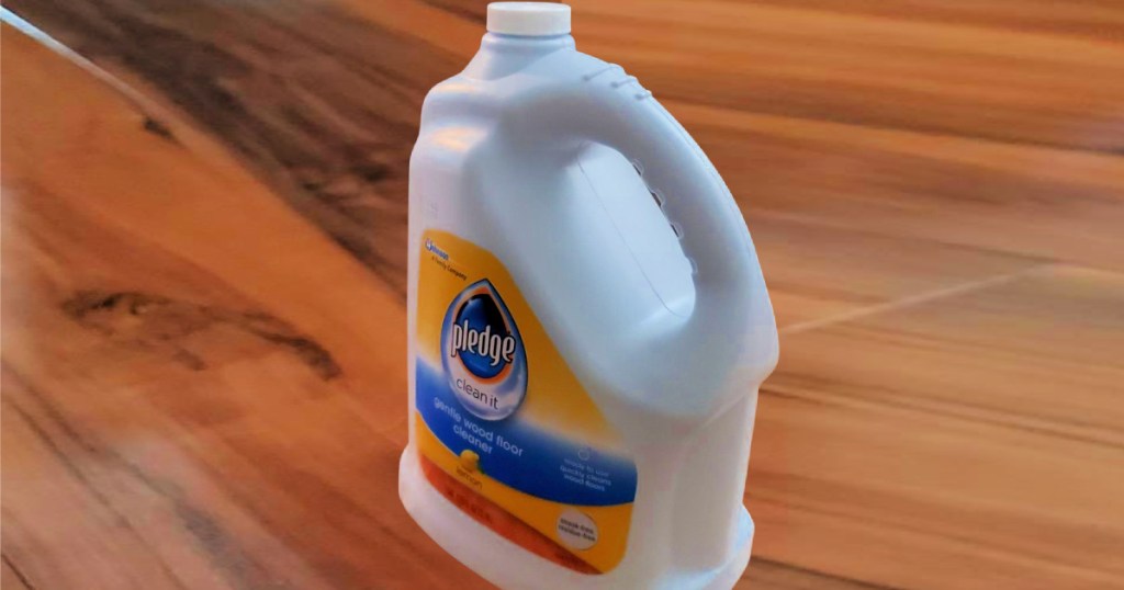Pledge Lemon Wood Floor Cleaner Liquid 1-Gallon Jug