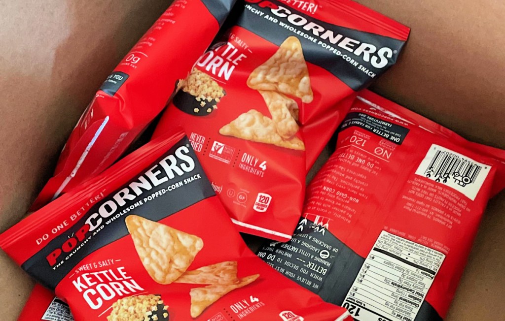 Popcorners Snacks Gluten-Free Chips 20-Count Kettle Corn Flavor