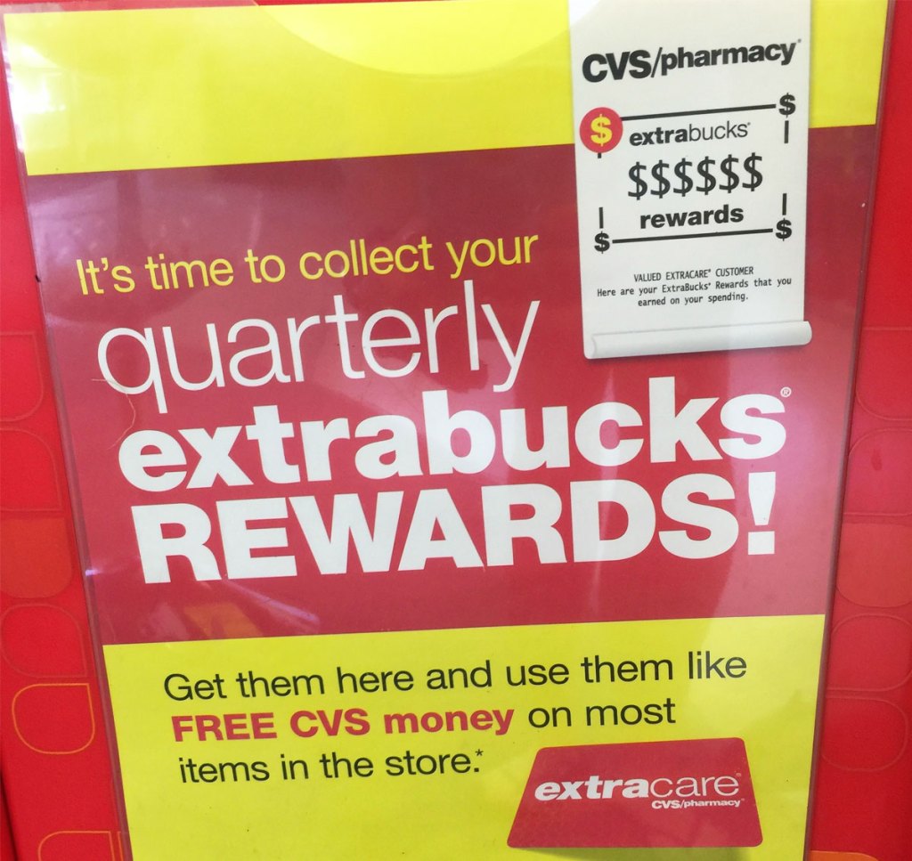 quarterly extrabucks sign