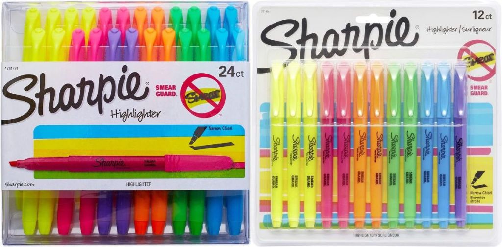 two packs of Sharpie Highlighters