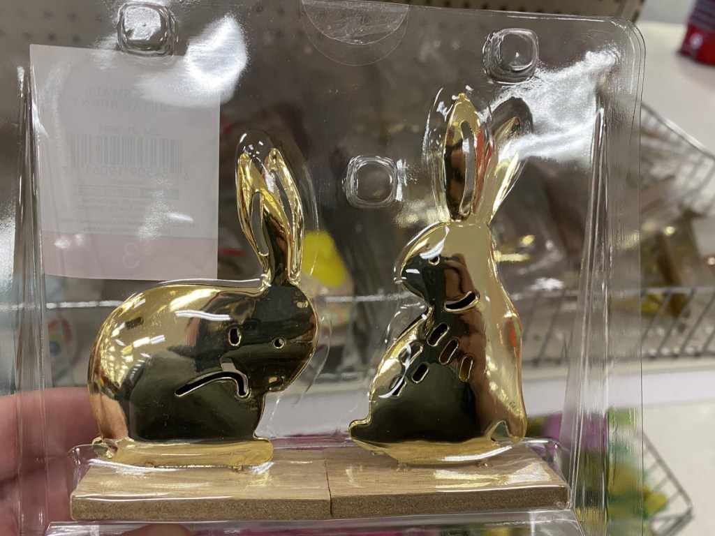 Small Metal Bunny 2 Pack
