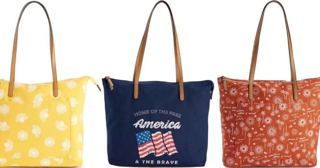 three Sonoma Goods for Life tote bags