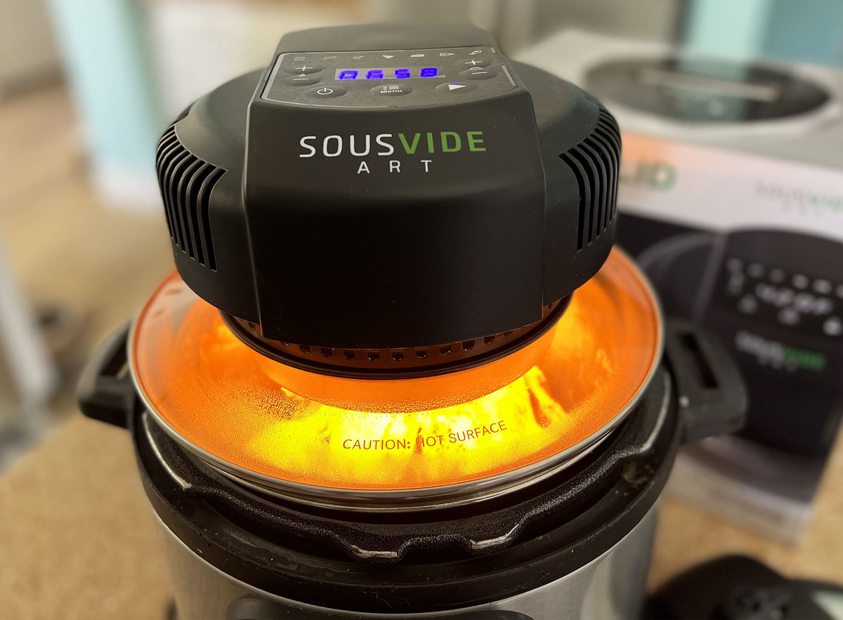 sous vide art air fryer lid