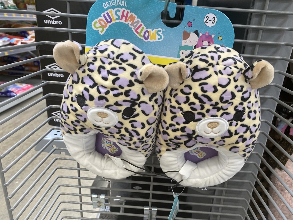 Squishmallow Kids Cheetah Slippers