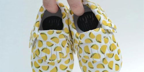 Taco-Themed Baby Moccasins Only $9.99 Shipped | Sizes up to 24 Months