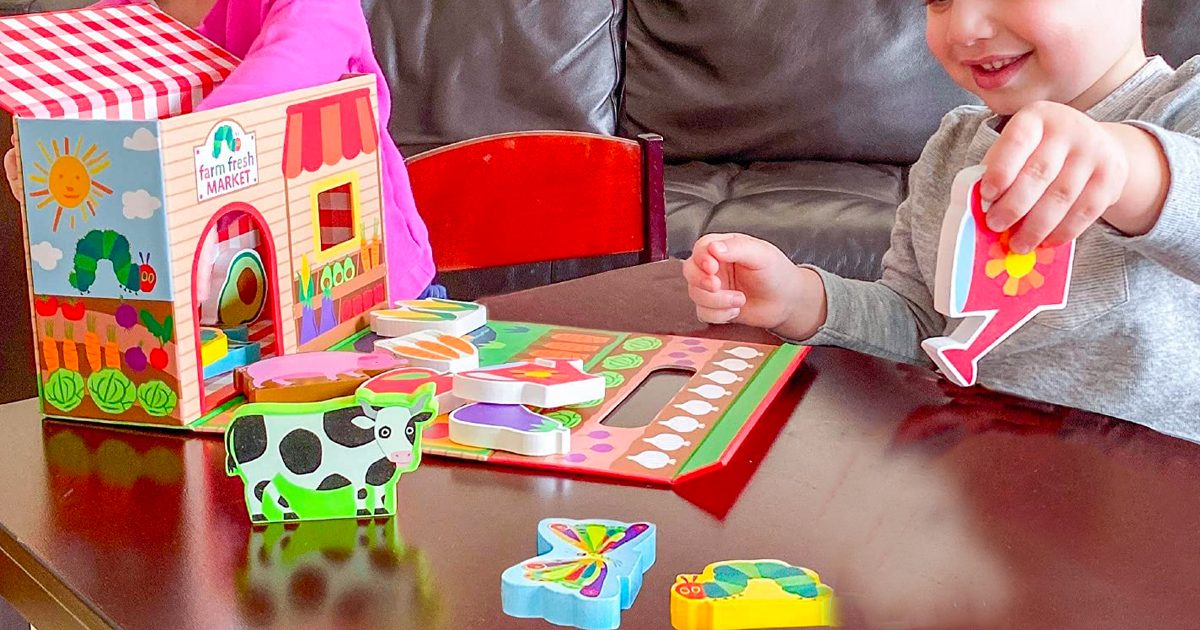 The Very Hungry Caterpillar Wooden Farmer’s Market Toy Only $19 on Amazon (Regularly $25)