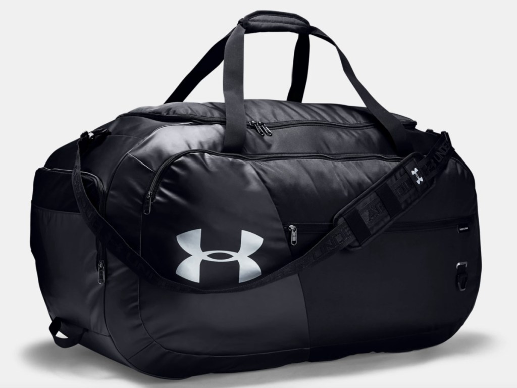 black XL UA duffel bag