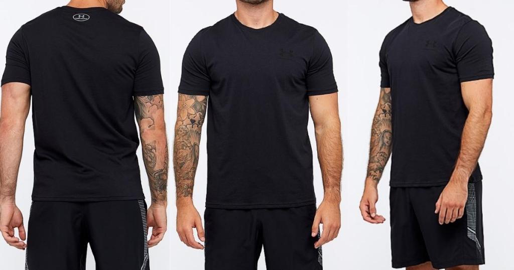 Under Armour Men's Sportstyle Left Chest Short Sleeve T-Shirt, Black