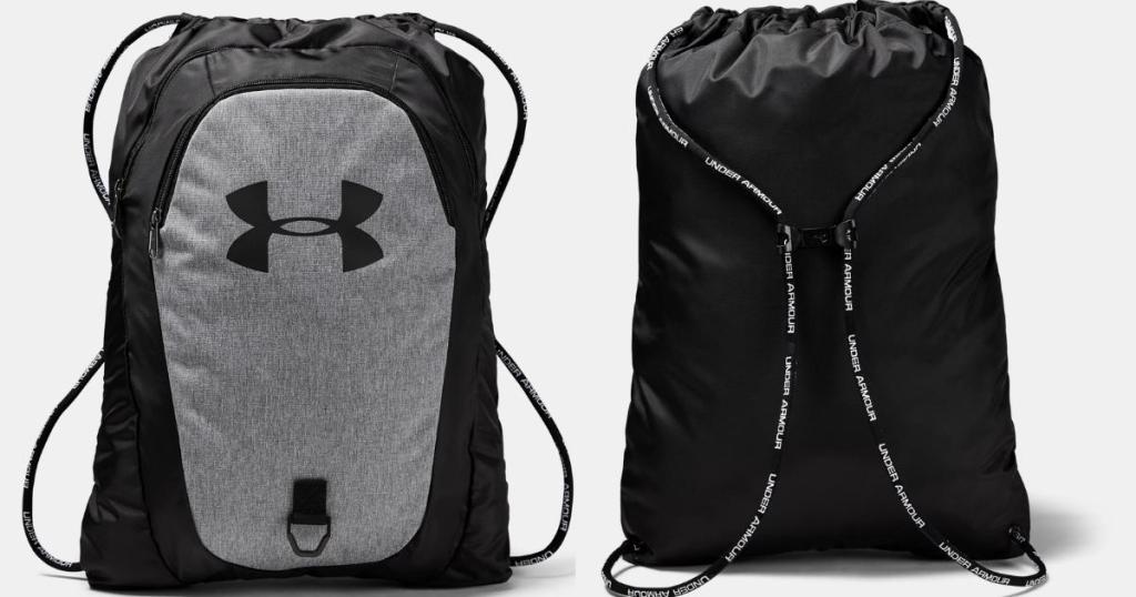 Under Armour Undeniable Sackpack 2.0 in Black and Gray